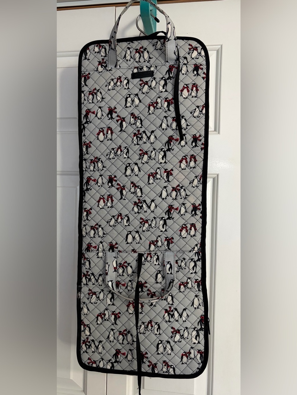 Quilted Penguin Print hanging toiletries bag Vera Bradley